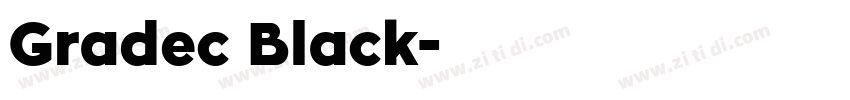 Gradec Black字体转换